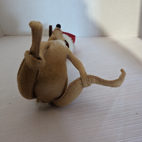 Annalee 1965 reindeer 8" mobilitee plush doll Christmas holidays USA - Picture 3 of 11